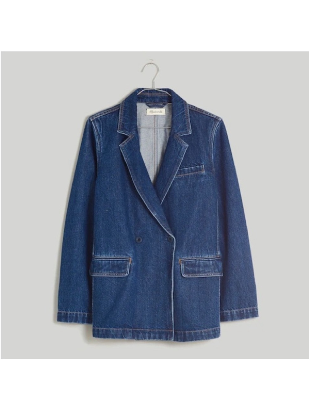 Madewell Cotton Denim Blazer Deardorff Jacket